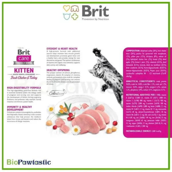Brit Care Cat Grain-Free Kitten Healthy Growth & Development 7